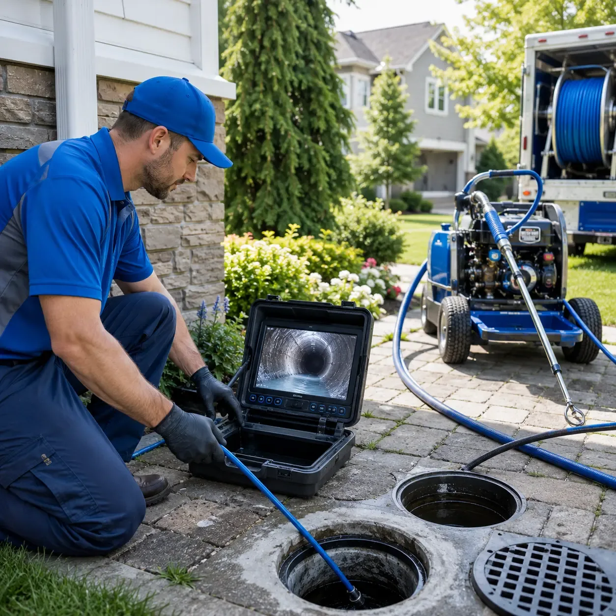 Outdoor drain cleaning professionals serving Lawn, PA